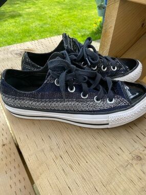 Converse All Star Low Top Sneakers in Navy and Black size 5.5 women’s 3.5 men’s